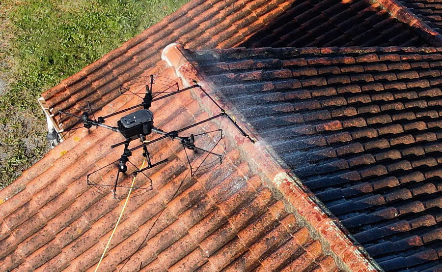 demoussage toiture par drone demoussage900